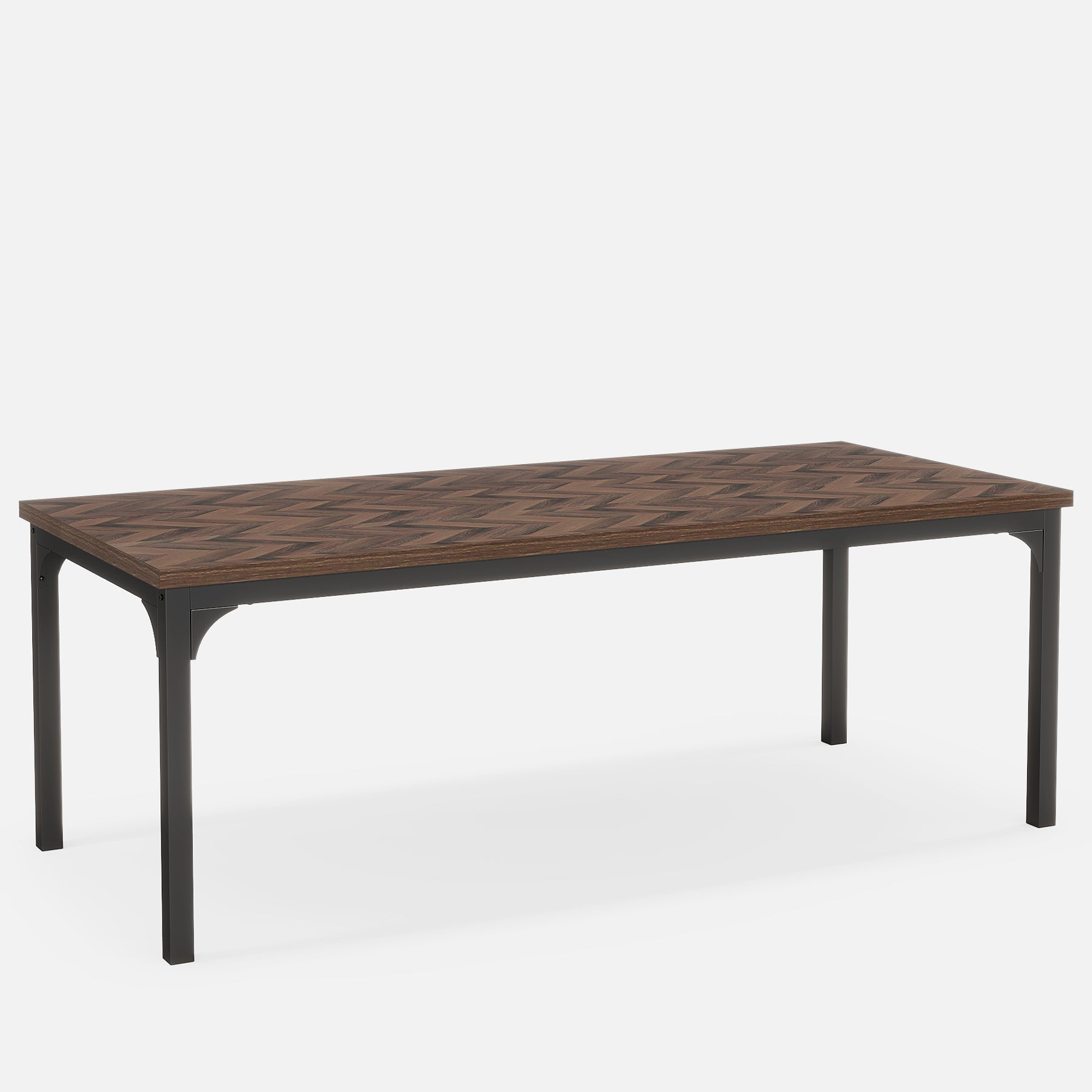 Wood Dining Table, 70.9" Farmhouse Kitchen Dinner Table for 6-8 Tribesigns